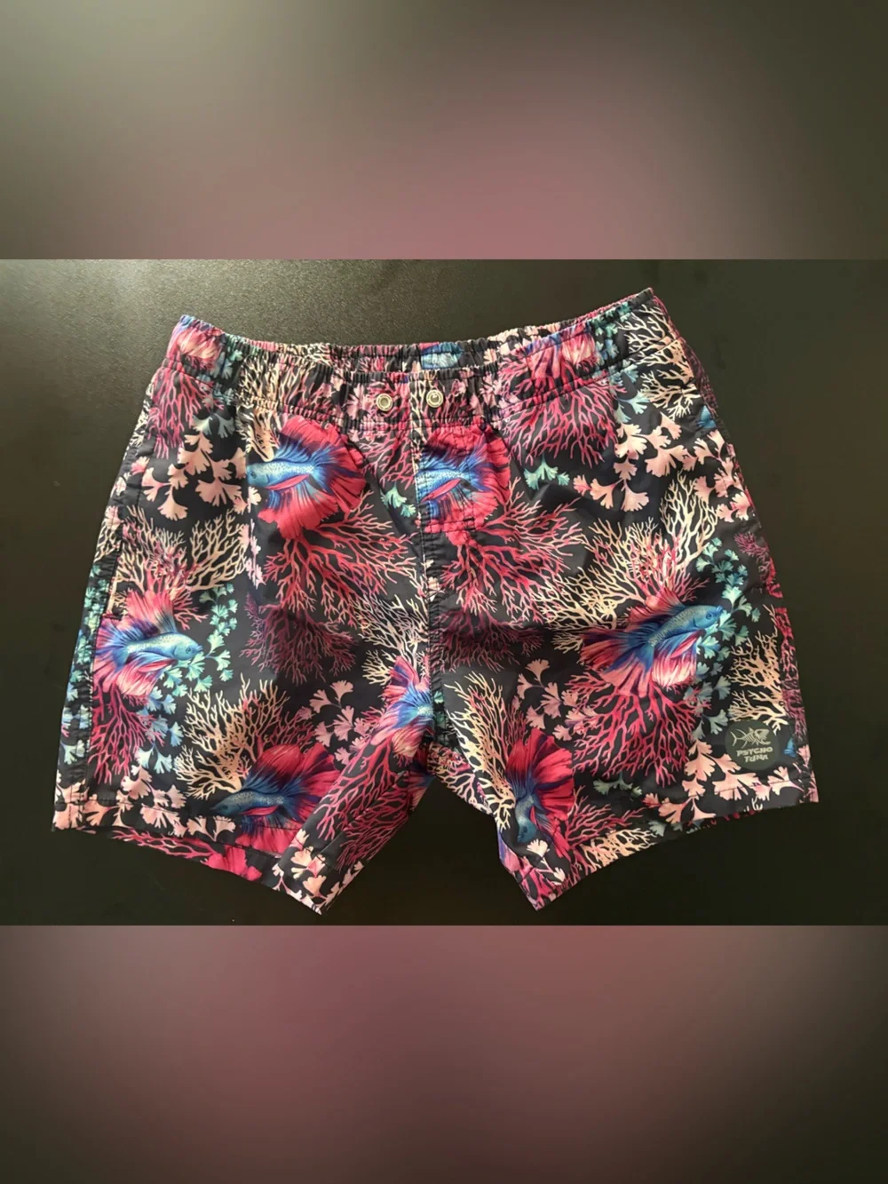 Men’s Psycho Tuna Coral Swim Trunks